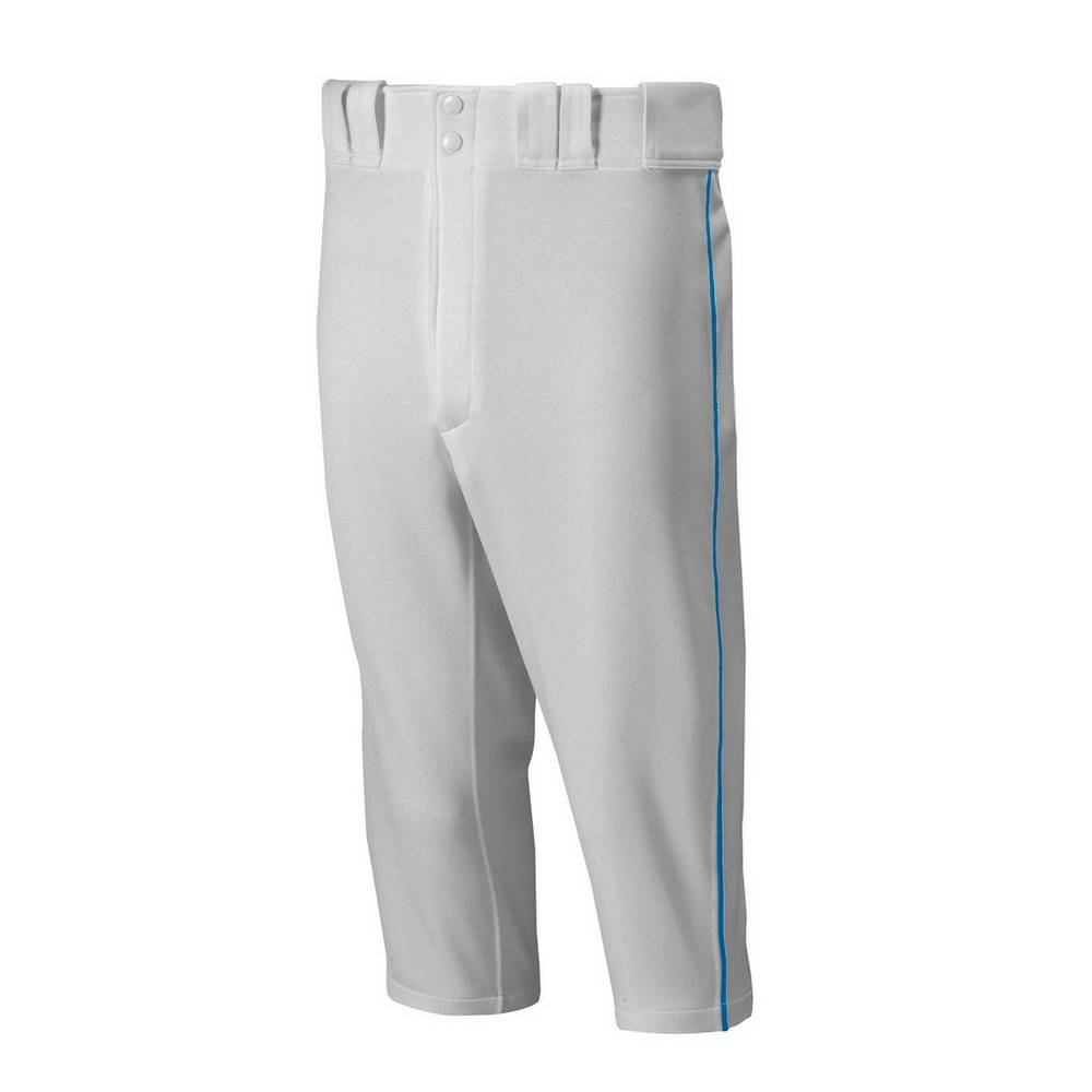 Pantalones Mizuno Premier Short Piped Hombre Gris/Azul Real Outlet STXM-58634